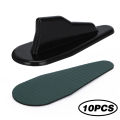 Car Roof Fin Car Spoiler Universal Tuning Roof Diffuser Shark Fins Spoiler Wing Kit Air Vortex Generator Carbon Fiber 10 PCS. 