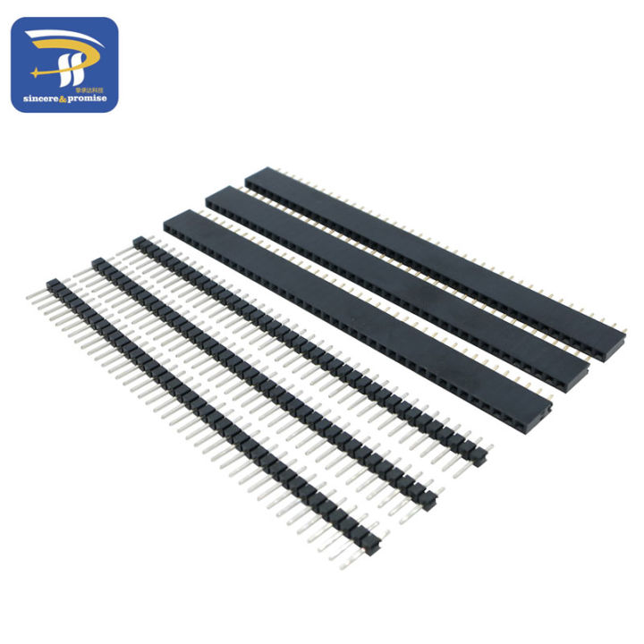 20pcs/lot 40Pin 1x40 Single Row Male and Female 2.54 Breakable Pin ...