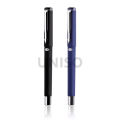 0.7mm gel pen with soft rubber handle, comfortable hand, W-369, blue/black ink, beautiful writing, office signature and Company (price per handle). 