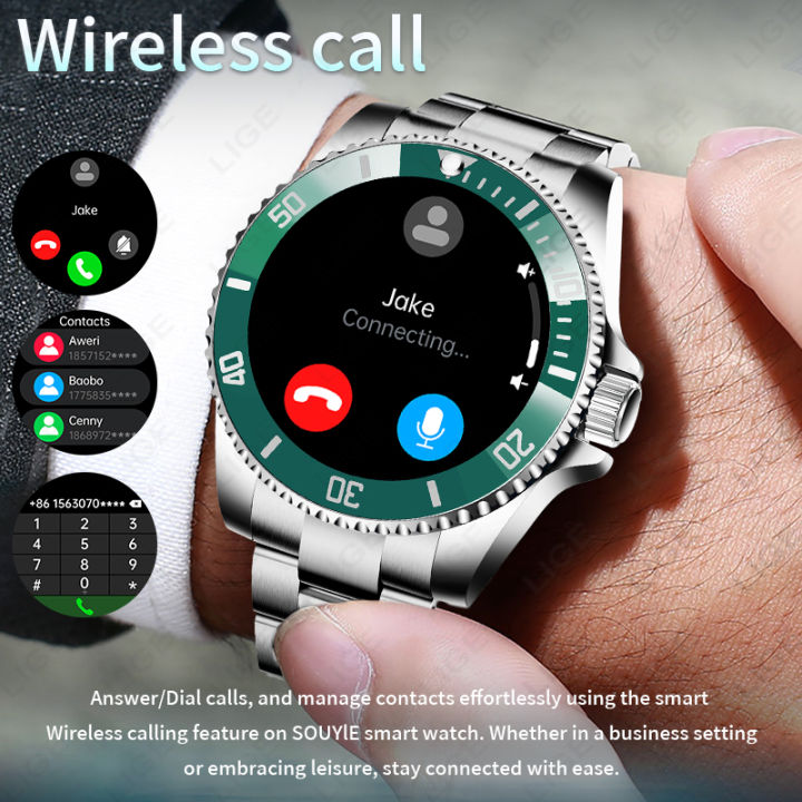 LIGE%20Original%20New%20Smart%20Watch%20100+%20Sports%20Modes%20IP68%20Waterproof%201.27''%20HD%20Screen%20Bluetooth%20call%20smart%20watchs%20for%20men%20Android%20IOS%20-%20Image%202