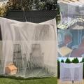 Camping Net White Mesh Portable Square Foldable Mosquito Control Mosquito Net Lightweight Outdoor Camping Tent Sleeping Summer. 