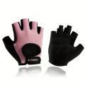1 Pair Half Finger Gloves for Women Men Gym Fitness Anti-Slip Gel Pad Gloves Gym Cycling Fingerless Gloves Bicycle Accessories. 