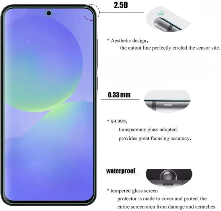 2Pcs%20HD%20Tempered%20Glass%20For%20Samsung%20Galaxy%20A36%20A35%20A26%20A25%20A24%20A13%205G%20Screen%20Protector%20Film%20For%20Samsung%20A06%20A14%20A15%20A24%20A34%20A55%20-%20Image%202