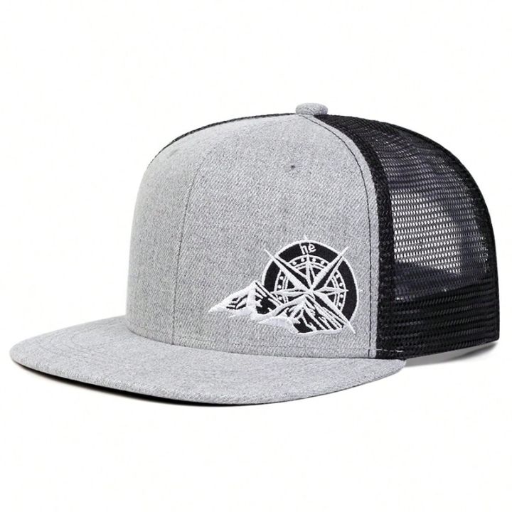 Unisex%20Compass%20Mountain%20Embroidery%20Hip-hop%20Net%20Hats%20Spring%20Summer%20Outdoor%20Adjustable%20Casual%20Baseball%20Caps%20Sunscreen%20Hat%20-%20Image%203