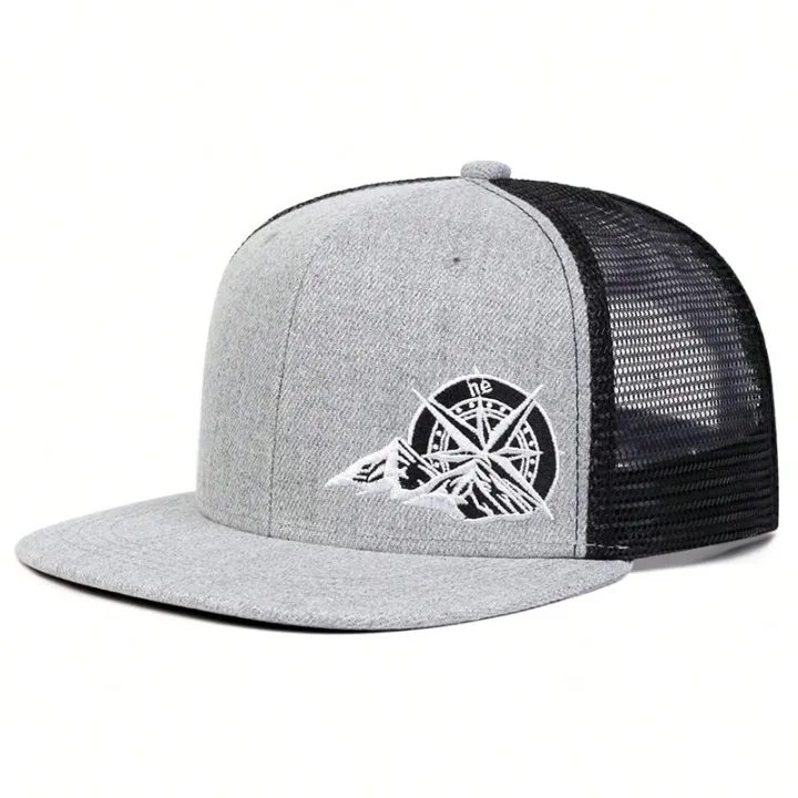 Unisex%20Compass%20Mountain%20Embroidery%20Hip-hop%20Net%20Hats%20Spring%20Summer%20Outdoor%20Adjustable%20Casual%20Baseball%20Caps%20Sunscreen%20Hat%20-%20Image%203