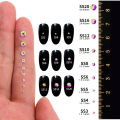 1440Pcs Mix Size Glass Flatback Rhinestone Glitter Crystal AB Round Diamond Non Hotfix Glue On Stone for DIY Nail Art Decoration.