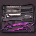 6.0''Hair Scissors Stainless Cutting Shears Thinning Hairdressing Haircut Comb Razors Set Salon Barber & Home Dropshipping C1001. 