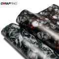 Car Sticker Skull Cartoon Printed Adhesive Vinyl for Car Body Film Camo Motorcycle Modification Films Wrap Vinyl Car Accessories.