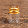 10 Pieces 5ml/7ml/10ml/14ml/18ml/20ml Glass Bottles With Aluminium Lids Small Mini Glass Jars 6 Sizes U-pick. 