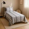 Single BedSheet Cotton Patchwork Bed Sheet Set -Multicolored By Bistore. 