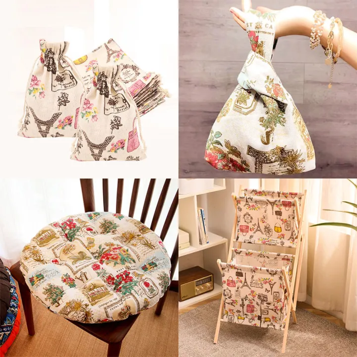 100%25%20Natural%20Cotton%20Linen%20Fabric%2090x145cm%20Eiffel%20Tower%20Cartoon%20Printed%20Textile%20for%20Upholstery%20DIY%20Skirt%20Garment%20Home%20Decorative%20-%20Image%202