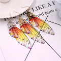 New Demon Slayer Butterfly Wing Earrings Kimetsu no Yaiba Kochou Shinobu Earring Ear Clip Anime Cosplay Props Women Girl Jewelry. 