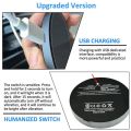 Accarparts LED Cup Holder Lights, Orange Fruit Logo Car Coasters with 7 Colors Changing USB Charging Mat, Luminescent Cup Pad Interior Atmosphere Lamp 2PCS. 