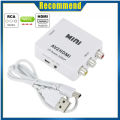 RCA To HDMI Converter with USB Cable 1080P AV To HDMI Adapter AV2HDMI AV/CVSB To HDMI-compatible AV To HDMI Switch HD-MI Adapter. 