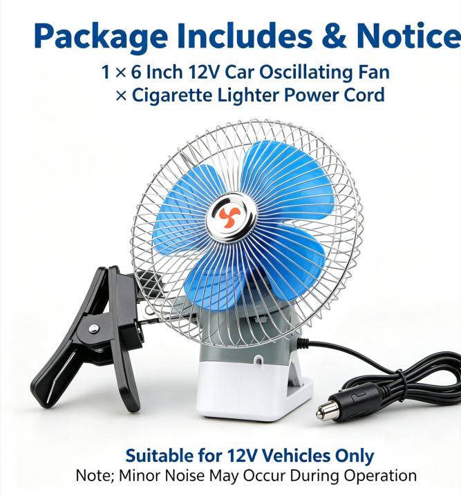 1Pcs%206%20Inch%2012V%2025W%20Portable%20Oscillating%20Car%20Cooling%20Fan%20Low%20Noise%20Metal%20Safety%20Guard%20For%20Vehicle%20Truck%20RV%20Boat%20-%20Image%206