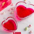 Noritazeh Strawberry shape Bowl Glass ( 7 x 6 inches in Size ) 2 inches depth. 