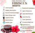 Hibiscus (100% Natural Tea). 