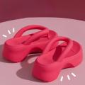 Women's Thick-Soled Flip-Flops for Women, Summer New Heightening Eva Women's Fashionable Outdoor Beach Flip-Flops. 