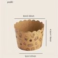 50pcs, Heat-Resistant Kraft Paper Muffin Cups for Baking and Serving - Small Kitchen Accessories for Cakes, Pastries, and More. 