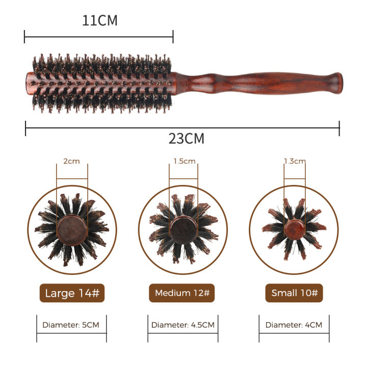6%20Style%20Natural%20Boar%20Bristle%20Hair%20Round%20Brush%20Wood%20Handle%20Round%20Barrel%20Hair%20Comb%20Hair%20Roller%20Brush%20Hairdressing%20Styling%20Tools%20-%20Image%204