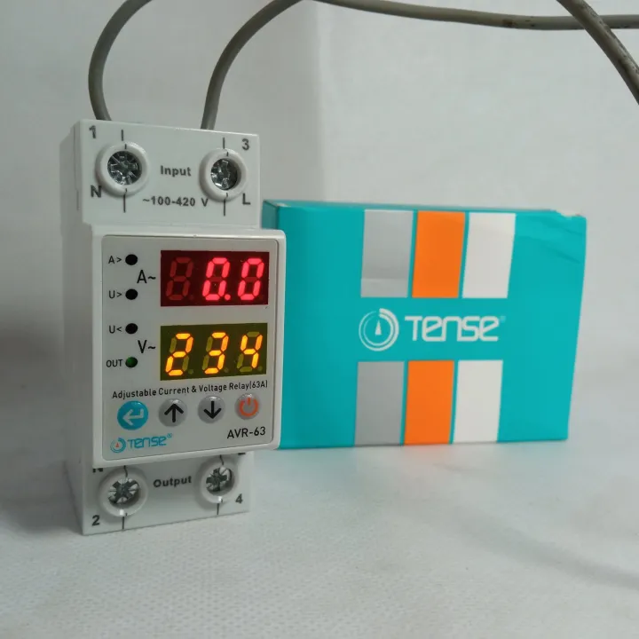 Tense%2063A%20ADJUSTABLE%20VOLTAGE%20OVER%20AND%20UNDER%20PROTECTOR%20RELAY%20BREAKER%20WITH%20OVER%20CURRENT%20PROTECTION%20-%20Image%202