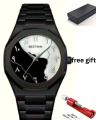🔥 Bestwin Aura Arabic Dial Stainless Steel Watch for Men – Trending Luxury Hub Style | Viral Watch 2025 | Free Strap Tool + Gift Box. 