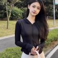 NEW Summer Women's Stand Collar Yoga Sun Protection Jacket, Anti-UV Slim Lightweight Sun Shirt for Outdoor Sports & Daily Wear.