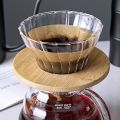 Alechaung Coffee Filter Cone, Ceramic Drip Filter Cup, Coffee Filter with 1-2 100 Sheets of Filter Paper, Controls the Flow of Coffee.. 