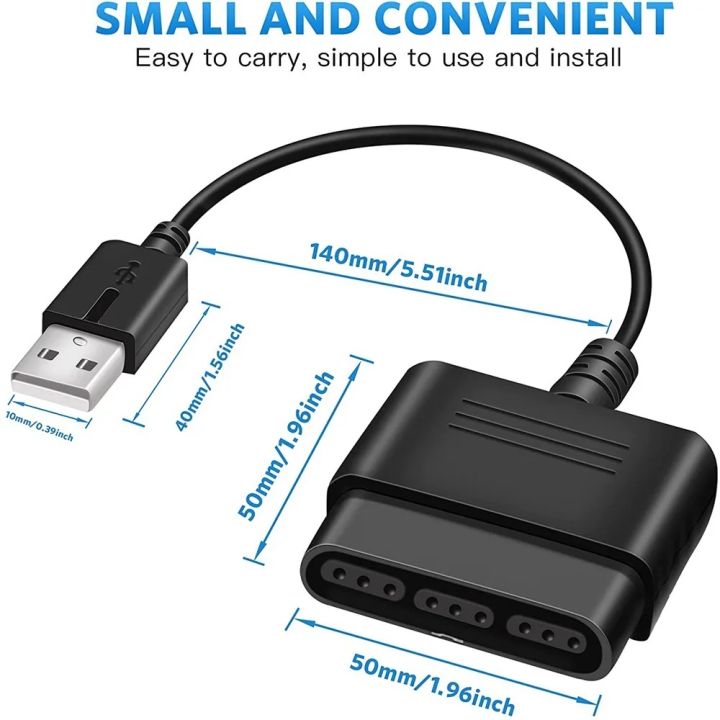 【Clearance Markdowns】 For PS2 PlayStation Dualshock 2 Joypad GamePad to 3 PS3 PC USB Games Controller Adapter Converter Cable without Driver
