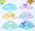 Korean Cute Cartoon Foldable Hand Fan Student Dree Gift Fan, Children's Cute Plastic Hand Fan Kipas Lipat Handheld Fan. 