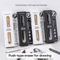 Languo Eraser Retractable Automatic Pencil  High Precision Pencil Eraser Correction Highlight  Tools Art Supplies. 
