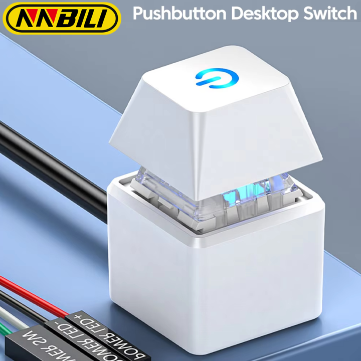 NNBILI 2M RGB LED Strip with Power Switch Cable PC Extension On/Off ...