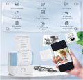 MINI PORTABLE THERMAL PRINTER_USB RECHARGEABLE BLUETOOTH WIRELESS SMART PRINTER FOR OFFICE WORK_INKLESS THERMAL PRINTER FOR  RECEIPT LABEL PHOTO QR NOTES PRINTING ANDROID AND IOS APPLICATION SUPPORTED SMART THERMAL PRINTER. 