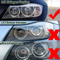 for BMW 3 Series 2009-2011 E90 Sedan E91 Wagon LCI Halogen Headlight Angel Eyes Marker Light Bulbs Bright Headlight Replacement.