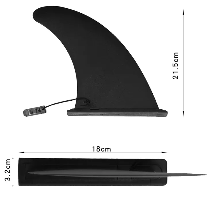 Surfboard Paddleboard Snap-On Tailfin Boat Sup Slide-In Large Fins ...