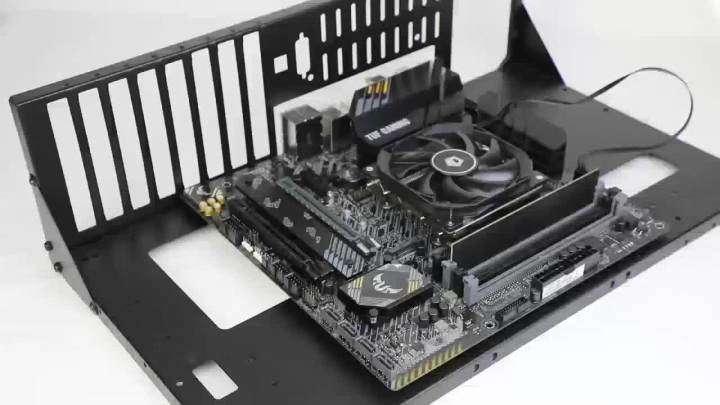 Open Air Computer PC Case, Test Bench Chassis ATX Open Mining Frame Computer Case, DIY PC Case Rack for ATX MATX ITX Motherboard