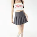 7 colors pleated skirt short tennis skirt with a lining Korean-style belly storage Korean skirt sports skirt fashion cute mini skirt # july22. 