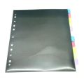 Orca 12-channel clear plastic index file folder multicolor SP-104. 