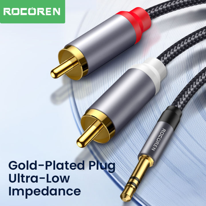 Rocoren%20RCA%20Cable%203.5mm%20to%202RCA%20Splitter%203.5%20Jack%20to%202%20RCA%20Male%20Audio%20Wire%20for%20Amplifiers%20HiFi%20Stereo%20Home%20Theater%20Speaker%20Cord%20-%20Image%203