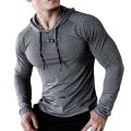 Mens Fitness Tracksuit Running Sport Hoodie Gym Joggers Hooded Outdoor Workout Shirts Tops Clothing Muscle Training Sweatshirt. 
