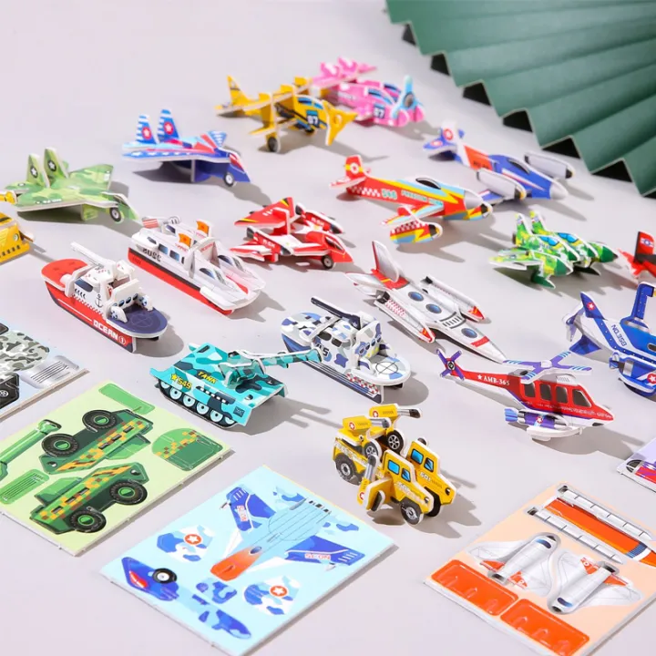30Pcs%20a%20set%203D%20DIY%20Puzzles%20Toys%20Mini%20Aircraft%20Tanks%20Animal%20Dinosaur%20Model%20Paper%20Jigsaw%20Puzzles%20for%20Kids%20Early%20Educational%20Toy%20-%20Image%202