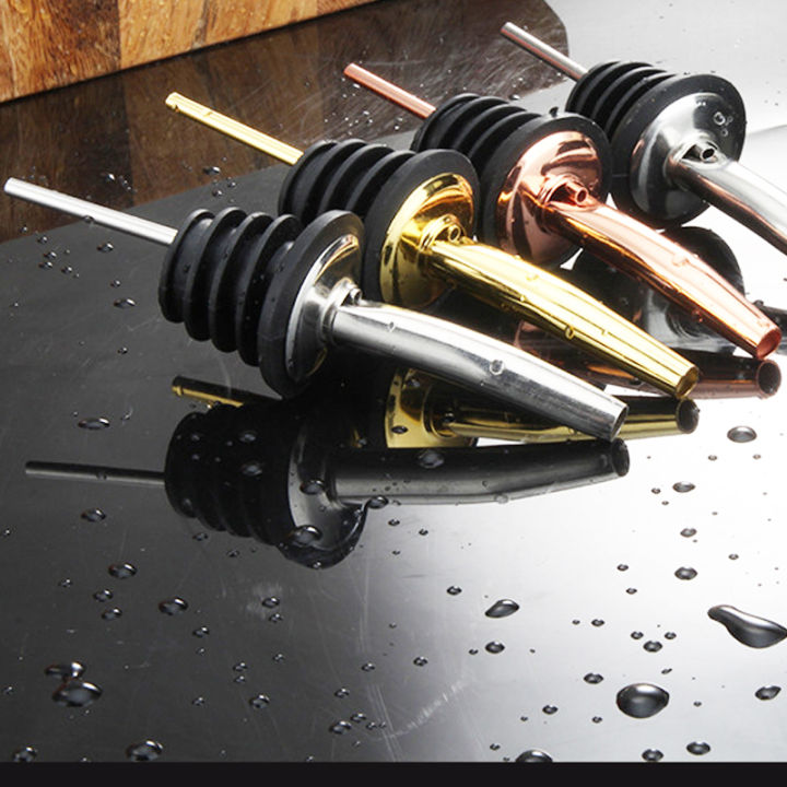 4Pcs%20Black/Rose%20Gold/Silver%20Liquor%20Pourers,%20Stainless%20Steel%20Liquor%20Bottle%20Pourers%20for%20Alcohol,%20Bar%20Accessories%20Pour%20Spouts%20-%20Image%203
