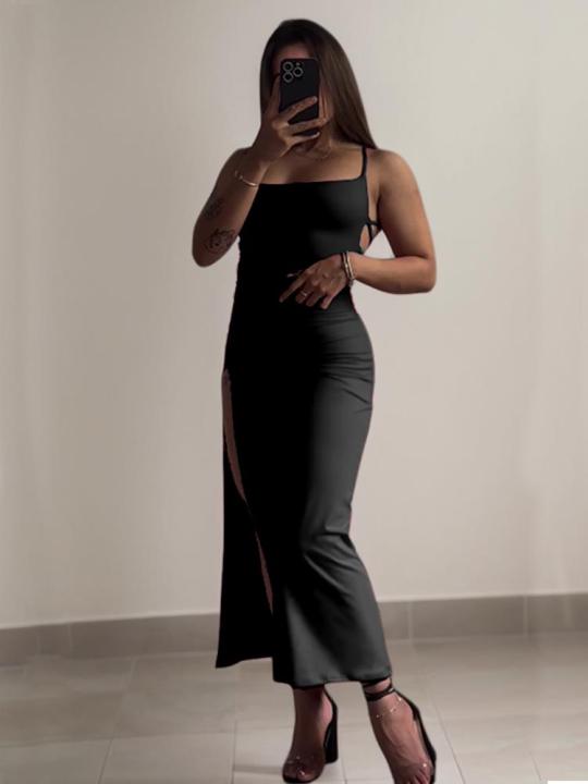 2024%20explosive%20new%20dress%20summer%20high%20sensibility%20halter%20strap%20Spice%20Girl%20bag%20hip%20dress%20-%20Image%203