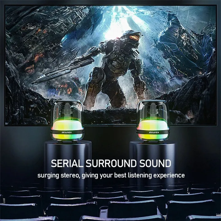AWEI%20Y386%208W%20Portable%20Bluetooth%20Speaker%209D%20Surround%20Stereo%20Deep%20Bass%201200mAh%20Battery%20RGB%20Light%20Outdoor%20Wireless%20Speaker%20-%20Image%208