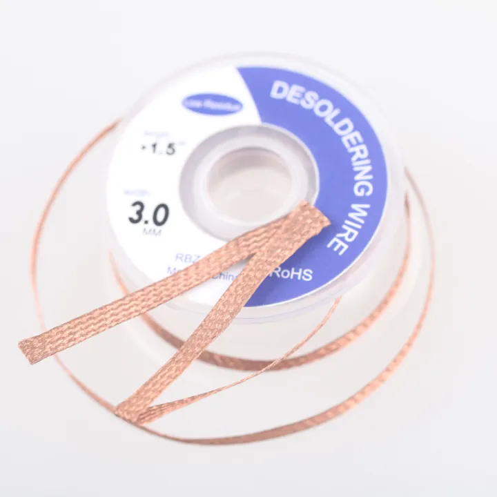 1Pcs%203mm%20Width%201.5M%20Length%20Solder%20Wire%20Desoldering%20Braid%20Welding%20Solder%20Remover%20Wick%20Wire%20Lead%20Cord%20Flux%20BGA%20Repair%20Tool%20Copper%20-%20Image%203