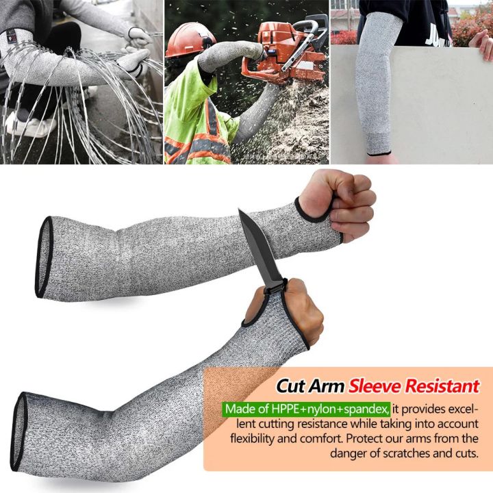 Safety Arm Sleeve Work Arm Wrist Protective Gloves Anti Cut Guard