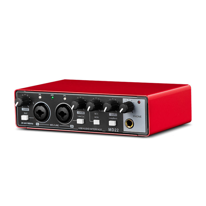 Professional Audio Interface Sound Card Equipment for Electric Guitar