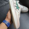 Air force Bape Sneakers green star.