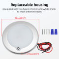 Ceiling Light Indoor Dimmable LED Light Ultra-thin 3W RV Ceiled Dome Lamp Adjustable Brightness Switch Boat Yacht Spotlight 12v. 