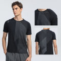 Quick Dry Men Running T-shirt Fitness Sports Top Gym Training Shirt Breathable Jogging Casual Sportswear. 